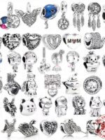 Pandora-Perles de chat porte-bonheur en argent regardé 925 pour femme, famille, fille, garçon, théâtre, amour, pendentif, convient aux bracelets à breloques, bricolage, bijoux originaux