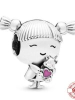 Pandora-Perles de chat porte-bonheur en argent regardé 925 pour femme, famille, fille, garçon, théâtre, amour, pendentif, convient aux bracelets à breloques, bricolage, bijoux originaux