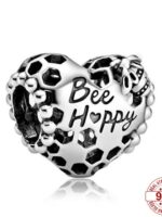 Pandora-Perles de chat porte-bonheur en argent regardé 925 pour femme, famille, fille, garçon, théâtre, amour, pendentif, convient aux bracelets à breloques, bricolage, bijoux originaux